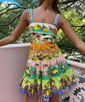 Alemais Lemonis Cut Out Mini Dress in Multi - 10 / Multi - Dresses