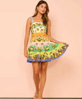 Alemais Lemonis Cut Out Mini Dress in Multi - 10 / Multi - Dresses