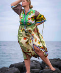 Alemais Lemonis Midi Shirtdress Multi Print Size 12 14 & 16 - Dresses