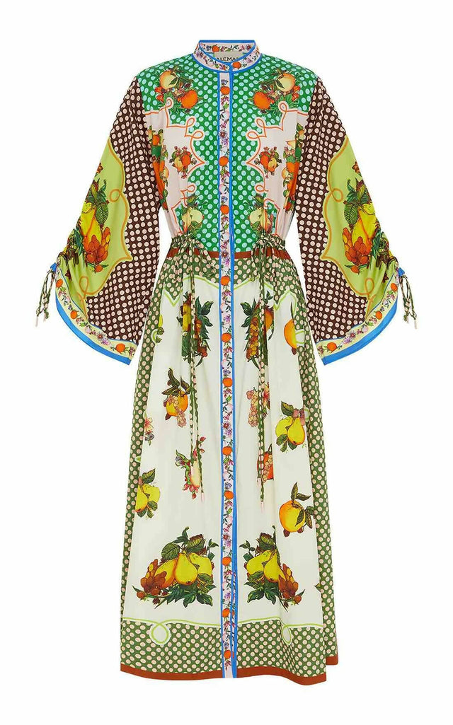 Alemais Lemonis Midi Shirtdress Multi Print Size 12 14 & 16 - Dresses