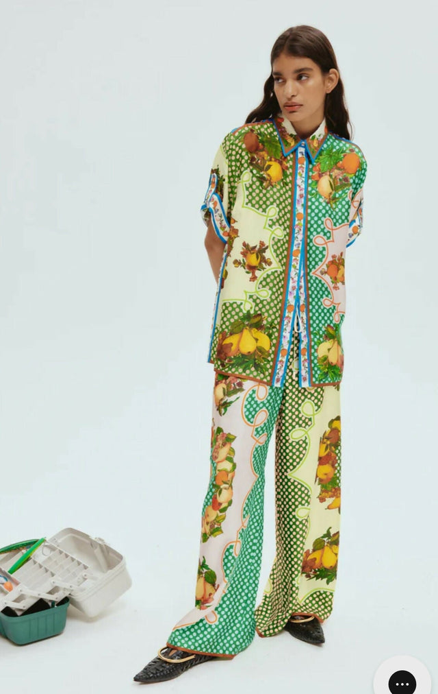 Alemais Lemonis Silk Shirt and Pant Set 16 - 16 / Multi - Outfit Sets
