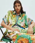 Alemais Lemonis Silk Shirt and Pant Set - Outfit Sets