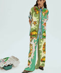 Alemais Lemonis Silk Shirt and Pant Set - Outfit Sets