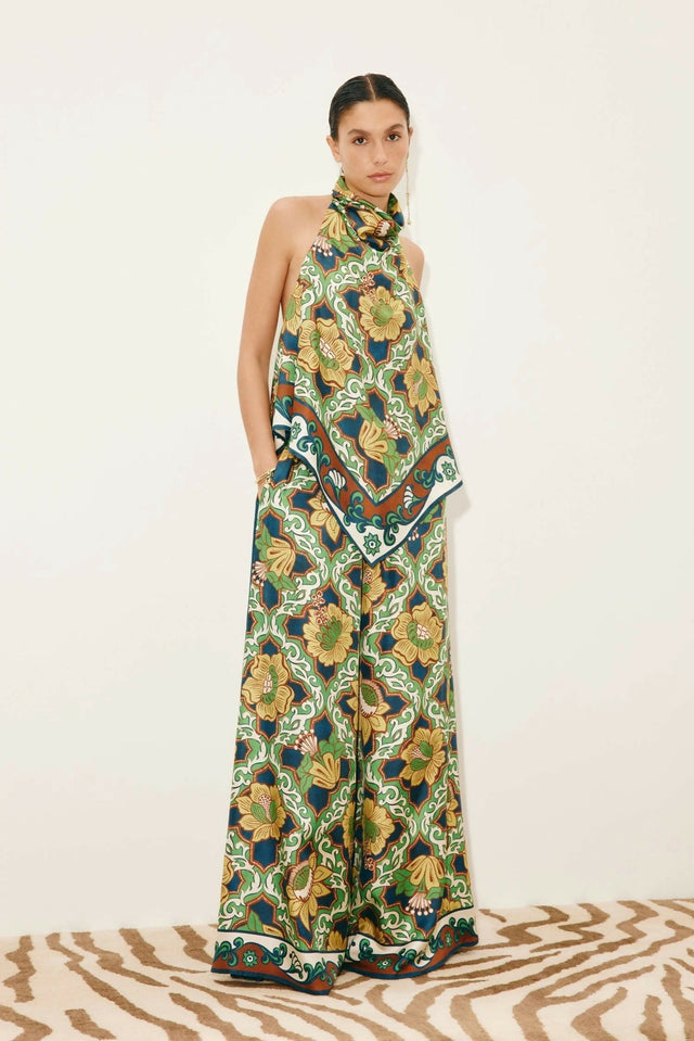 Alemais Liana Silk Top and Palazzo Pant Set - Outfit Sets
