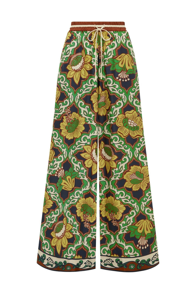 Alemais Liana Silk Top and Palazzo Pant Set - Outfit Sets
