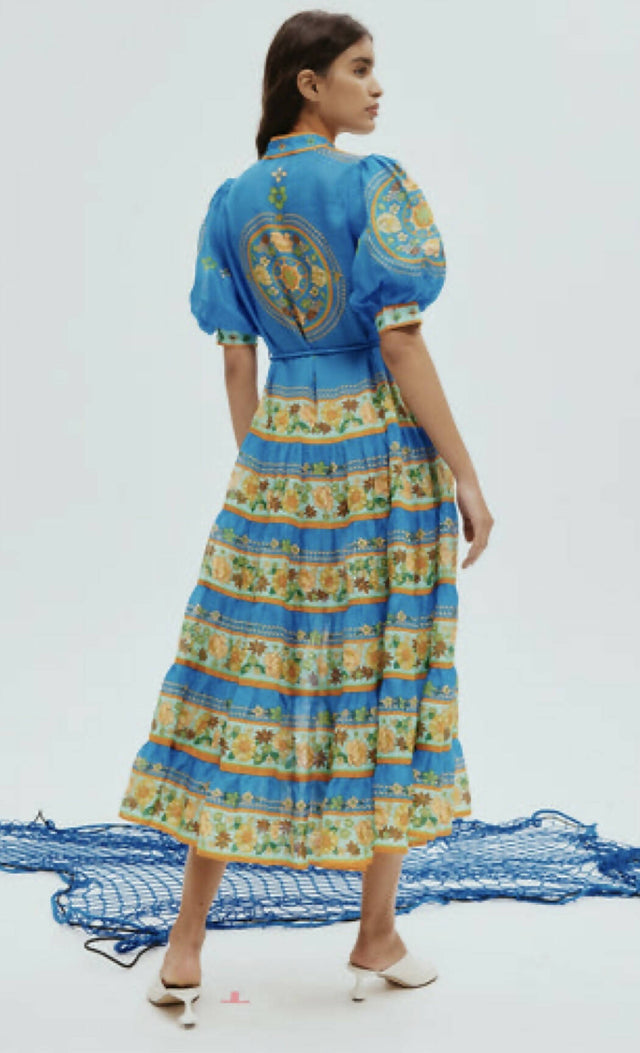 Alemais Linda Tiered Midi Dress - 8 / Multi - Dresses