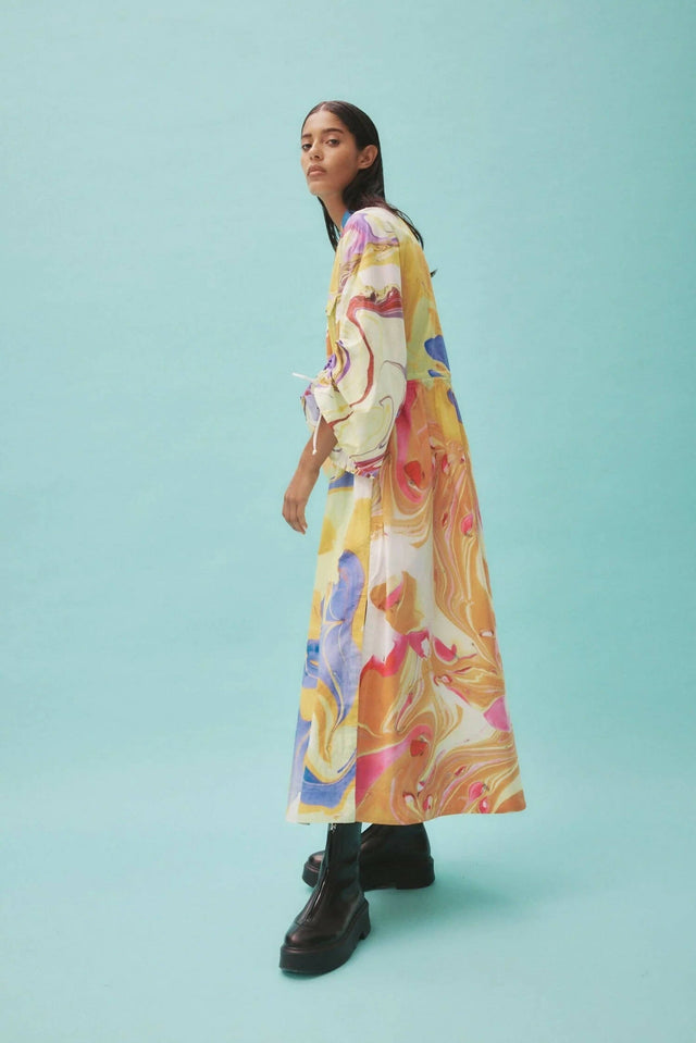 Alemais Luca Midi Shirt Dress Multi Size 16 - 16 / Multi - Dresses