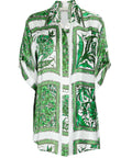 Alemais Lucille Lounge Shirt and Pants Silk Set Size 6 - 6 / Print - Outfit Sets