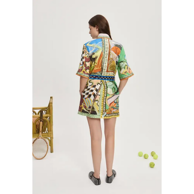 Alemais Lucky Pace Mini Dress Multi Size 10 & 14 - Dresses