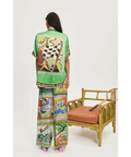 Alemais Lucky Pace Silk Shirt & Pant Set Green Size 12 - 12 / Multi - Outfit Sets