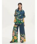 Alemais Lyla Linen Shirt and Pants Set - 16 / Floral - Outfit Sets