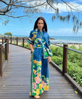 Alemais Lyla Linen Shirt and Pants Set - 16 / Floral - Outfit Sets