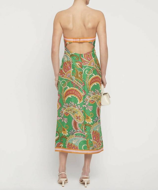 Alemais Marion Bodice Dress - 12 / Green - Dresses