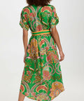 Alemais Marion Shirt Midi Dress Green Multi Size AU 12 - 12 / Multi - Dresses
