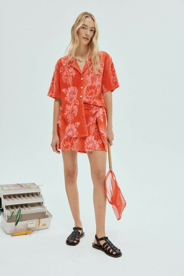 Alemais Martha Shirt and Skirt Set Red Size 12 - 12 / Red - Outfit Sets