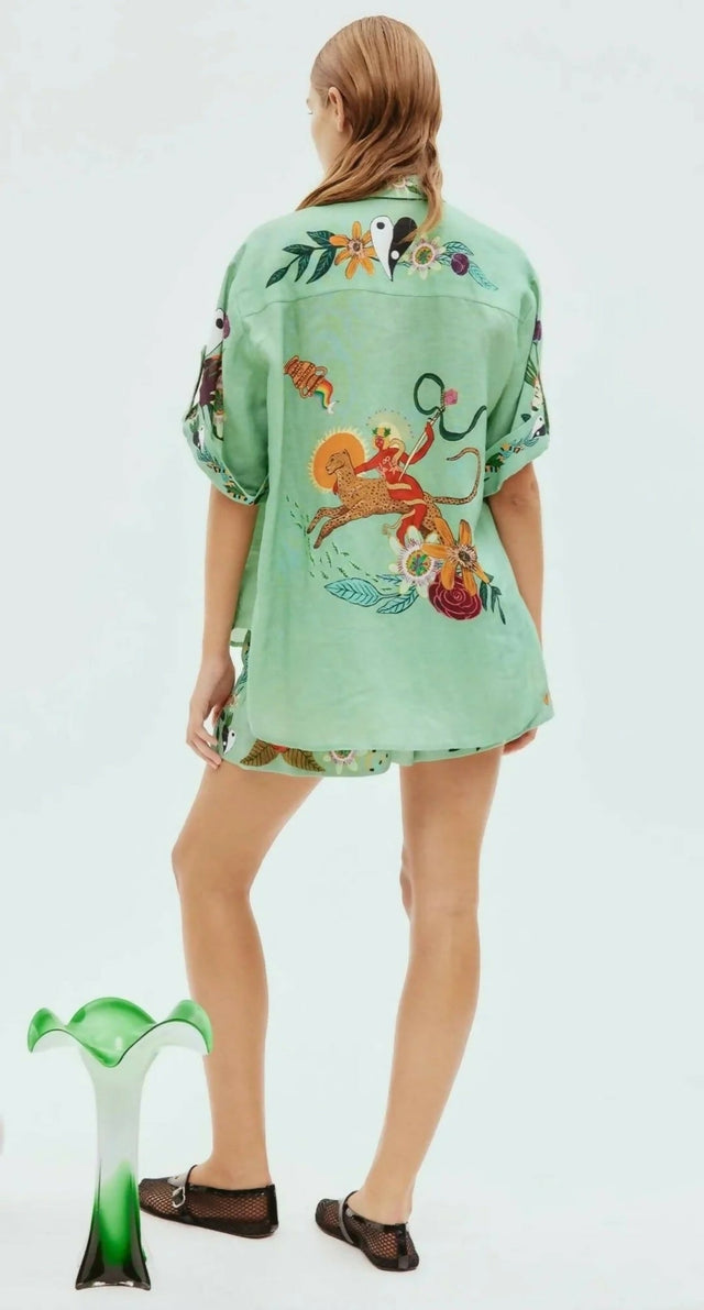 Alemais Meagan Linen Set Size 10 - 10 / Print - Outfit Sets