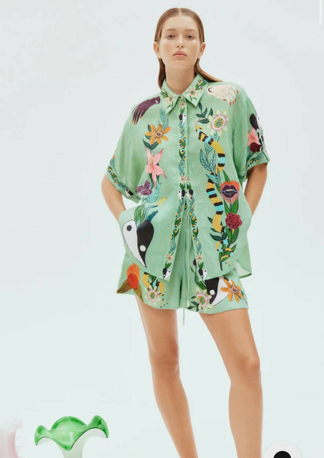 ALEMAIS - Alemais Meagan Linen Shirt and Short Set