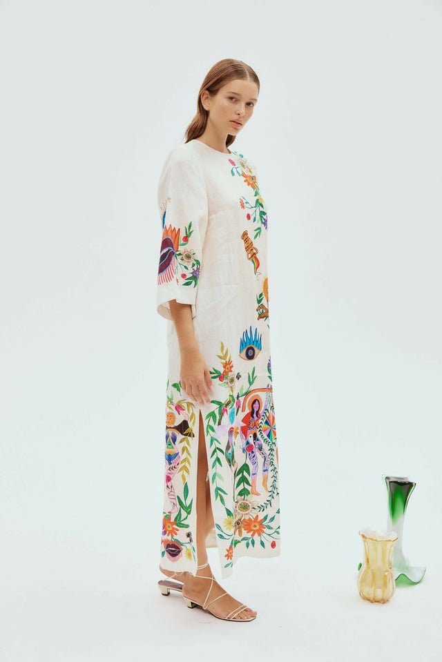 Alemais Meagan Midi Dress Print Size AU 12 & 16 - Dresses