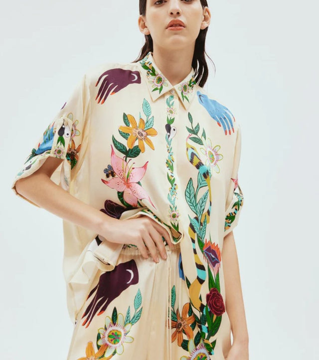 ALEMAIS - Alemais Meagan Oversized Silk Shirt & Pants