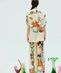 Alemais Meagan Silk Pant And Shirt Set Multi Print Size 14 - 14 / Print - Dresses