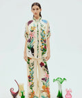 Alemais Meagan Silk Pant And Shirt Set Multi Print Size 14 - 14 / Print - Dresses