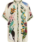 ALEMAIS - Alemais Megan Silk Pant Size 10 And Oversized Shirt Size 8 Set Print