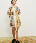 Alemais Mercado Mini Dress Multicolour Size AU 14 - 14 / Print - Dresses