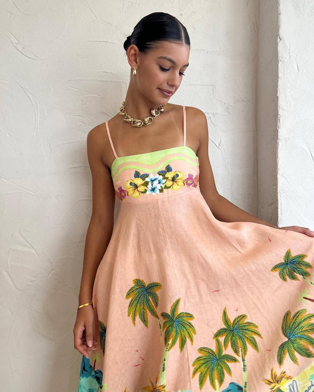 Alemais Mermaid Point Sundress Size 10 - 10 / Print - Dresses