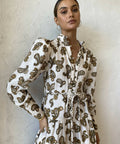 ALEMAIS - Alemais Mia Midi Dress in Cream Paisley