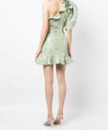 Alemais Mira One Shoulder Mini Dress Green Size 10 - 10 / Green - Dresses