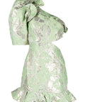 Alemais Mira One Shoulder Mini Dress Green Size 10 - 10 / Green - Dresses