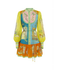 Alemais Monte Mini Dress - 10 / Print - Dresses