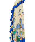 Alemais Nadia Dress One Shoulder Ruffle Maxi Print Size AU 16 - 16 / Print - Dresses