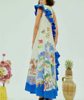 Alemais Nadia Dress One Shoulder Ruffle Maxi Print Size AU 16 - 16 / Print - Dresses