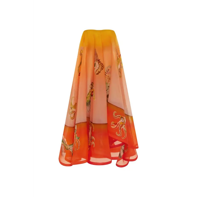 Alemais Neptuna Silk Strapless Gown - 10 / Print - Dresses