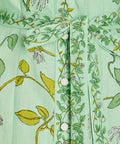 Alemais Olivia Shirt Dress Green Print Size 8 - Dresses