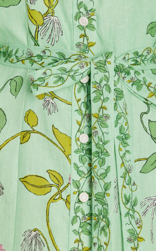 Alemais Olivia Shirt Dress Green Print Size 8 | Passion For Fashion