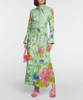 Alemais Olivia Shirtdress Midi Dress Size 8 - 8 / Green - Dresses