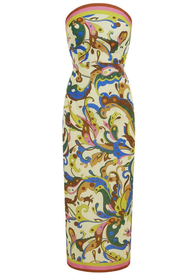 ALEMAIS - Alemais Ozma Bodice Dress in Cream Multi