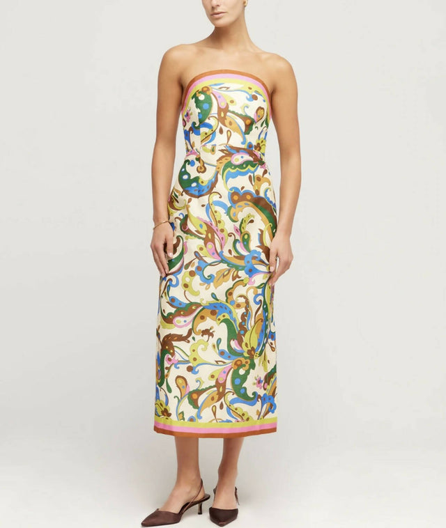 ALEMAIS - Alemais Ozma Bodice Dress in Cream Multi