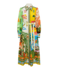 Alemais Paradiso Midi Shirtdress Multi Print - 10 / Print - Dresses