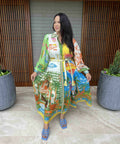 Alemais Paradiso Midi Shirtdress Multi Print Size 12 14 & 16 - Dresses