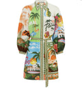 Alemais Paradiso Mini Dress - 8 / Print - Dresses