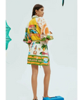 Alemais Paradiso Mini Dress in Multi Size AU 8 - 8 / Print - Dresses