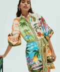 ALEMAIS - Alemais Paradiso Mini Dress Multi Print Size 10