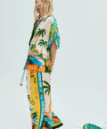 ALEMAIS - Alemais Paradiso Printed Silk Satin Shirt and Pant Set
