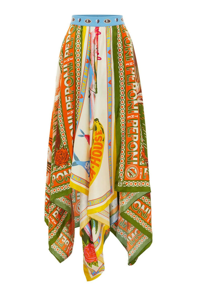 Alemais Paradiso Scarf Skirt Multi Size AU 16 - 16 / Multi - Skirts