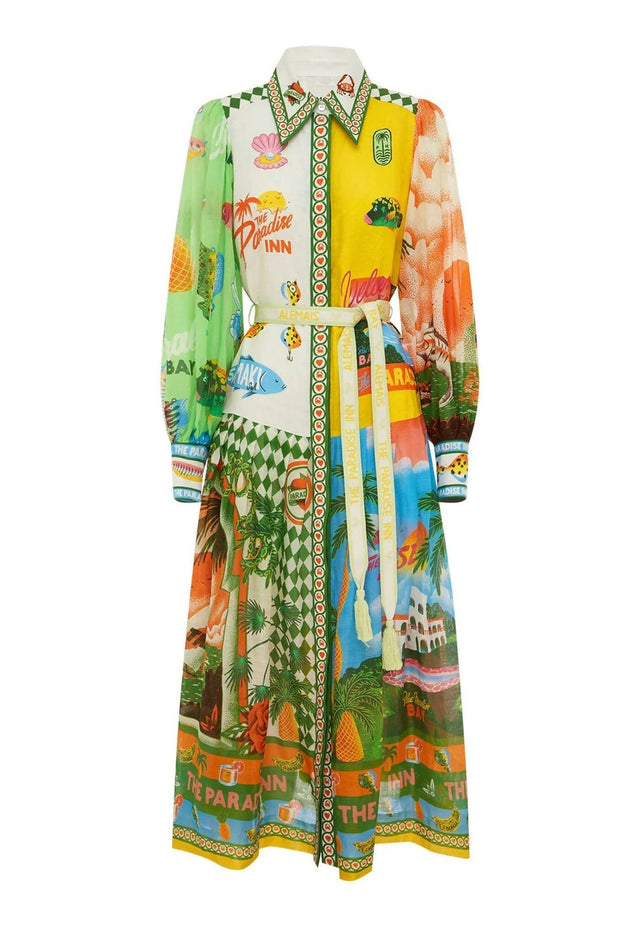 Alemais Paradiso Shirtdress in Multi - 12 / Print - Dresses