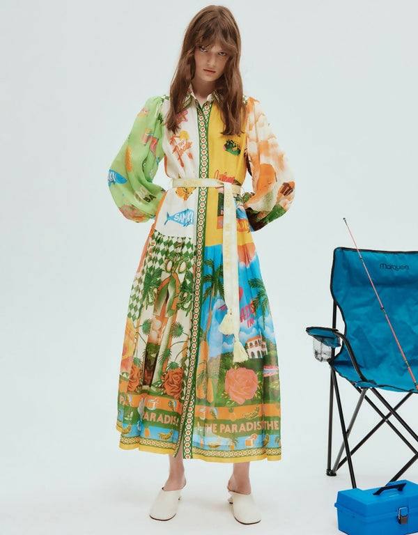 AlemaisParadisoShirtdressinMulti