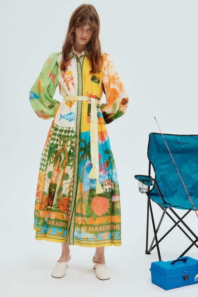 Alemais Paradiso Shirtdress Size AU 10 - 10 / Multi - Dresses